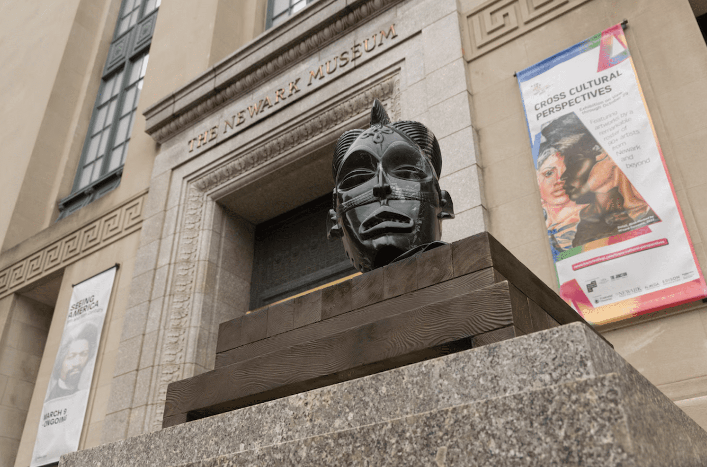 Newark Museum of Art installs African-themed sculptures at entrance